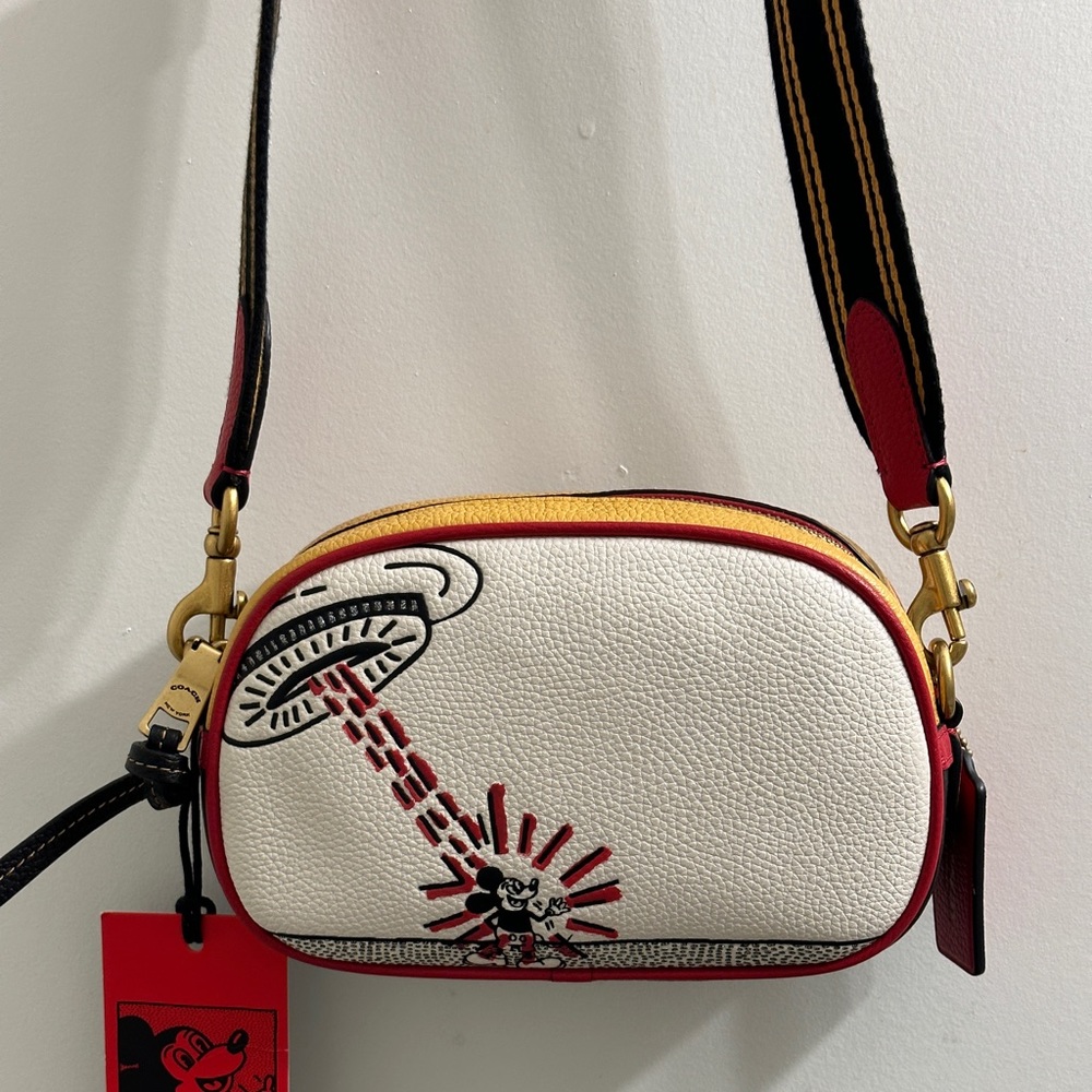 Coach Disney Mickey Mouse X Keith Haring Badge Camera Crossbody